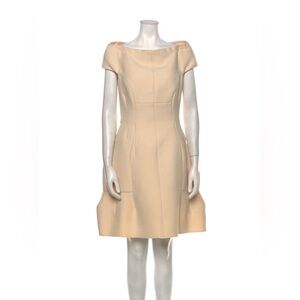 Marc Jacobs Cream Off-Shoulder Dress
